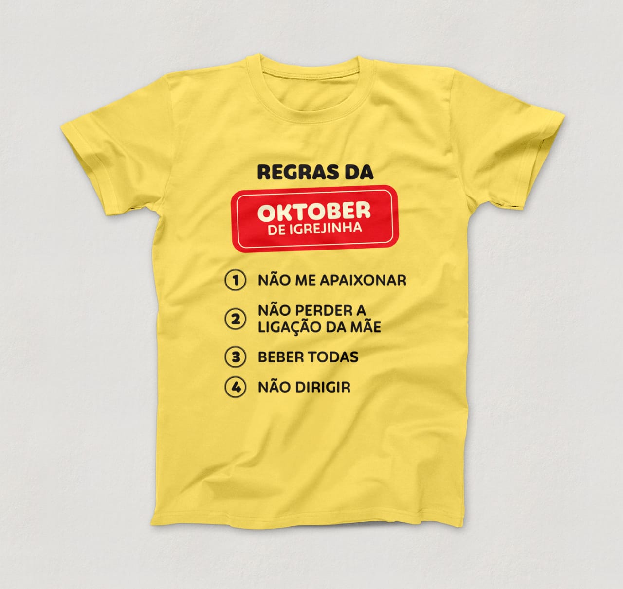 Camisetas divertidas são a novidade nos itens de recordação da Oktober